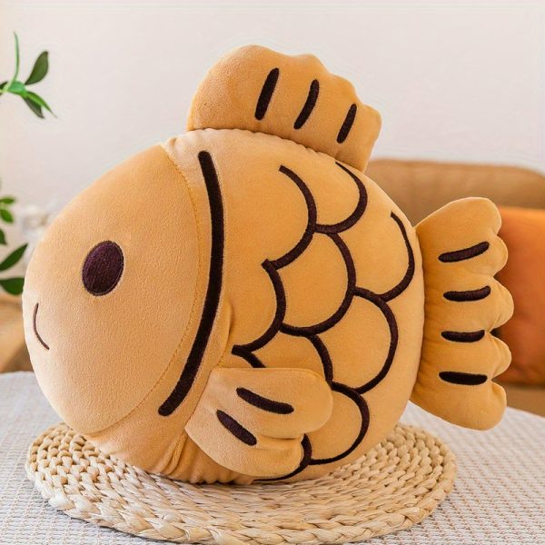 1pc Cute Koi Fish Plush Throw Pillow Living Room Sofa Decoration Plush Doll Pillow Cushion For Office Sofa Couch Home Decoration