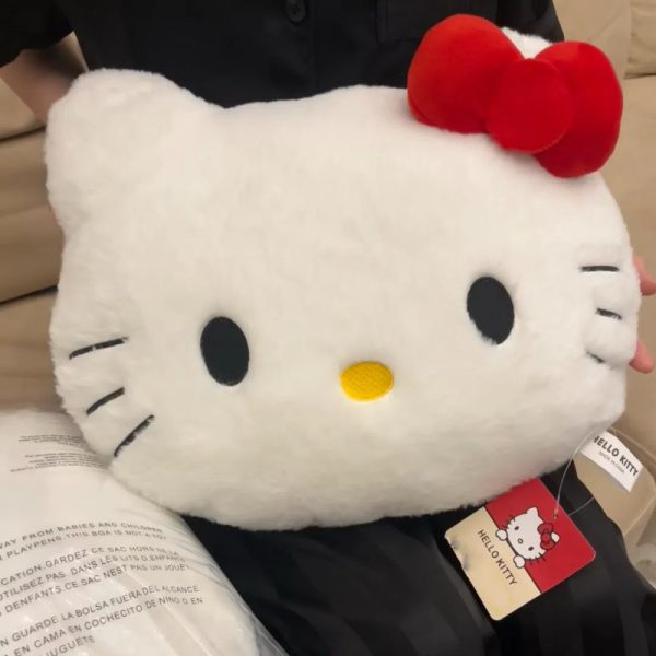 1pc Sanrio Hello Kitty Kitty Plush Pillow, Sofa, Bedside Cushion, Car Pillow, Ideal For Living Room, Bedroom, Sofa, For Christmas New Year Thanksgiving Birthday Gifts