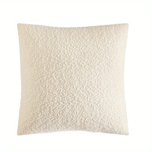 Square Ivory Pillow, 18 in x 18 in, Polyester Fill