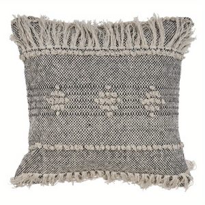 Diamond Farmhouse Throw Pillow, Gray & Cream, 20