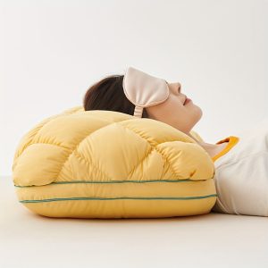 1pc Merbau Pillow Core, Fluffy, Soft, And Comfortable Bed Pillow, With High Pillows Bedroom Hotel All Season Available