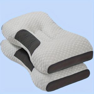 Cervical Bed Pillow Helps Sleep Protection, Neck Protection Support Pillow For Side Back Sleeper