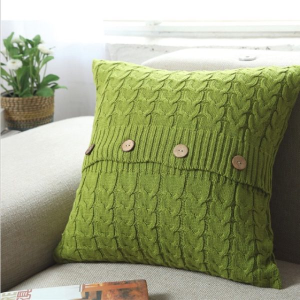 1pc Knit Throw Pillow WITH insert, we offer free upgrade to a 20